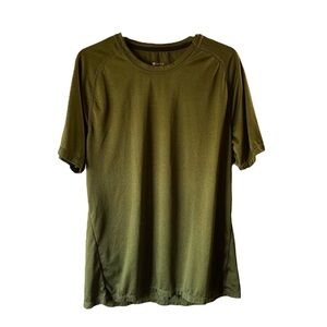 Zella Men’s Crew-neck Short Sleeve Performance Pullover T-shirt Green Size M